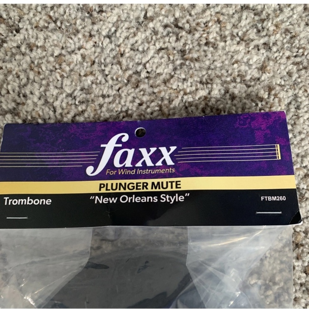 Faxx Plunger Mute for Trombone - Purple/Black